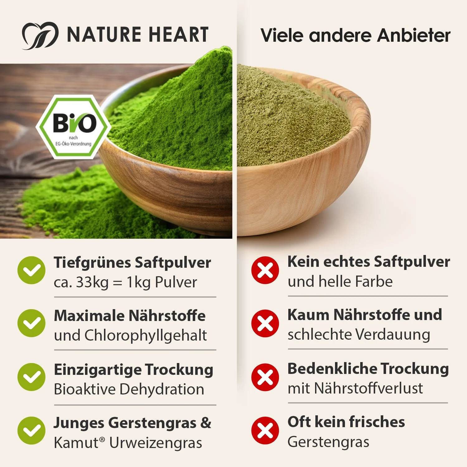 BIO Basisches Grünes Leben - Gerstengrassaft Pulver - Image 3