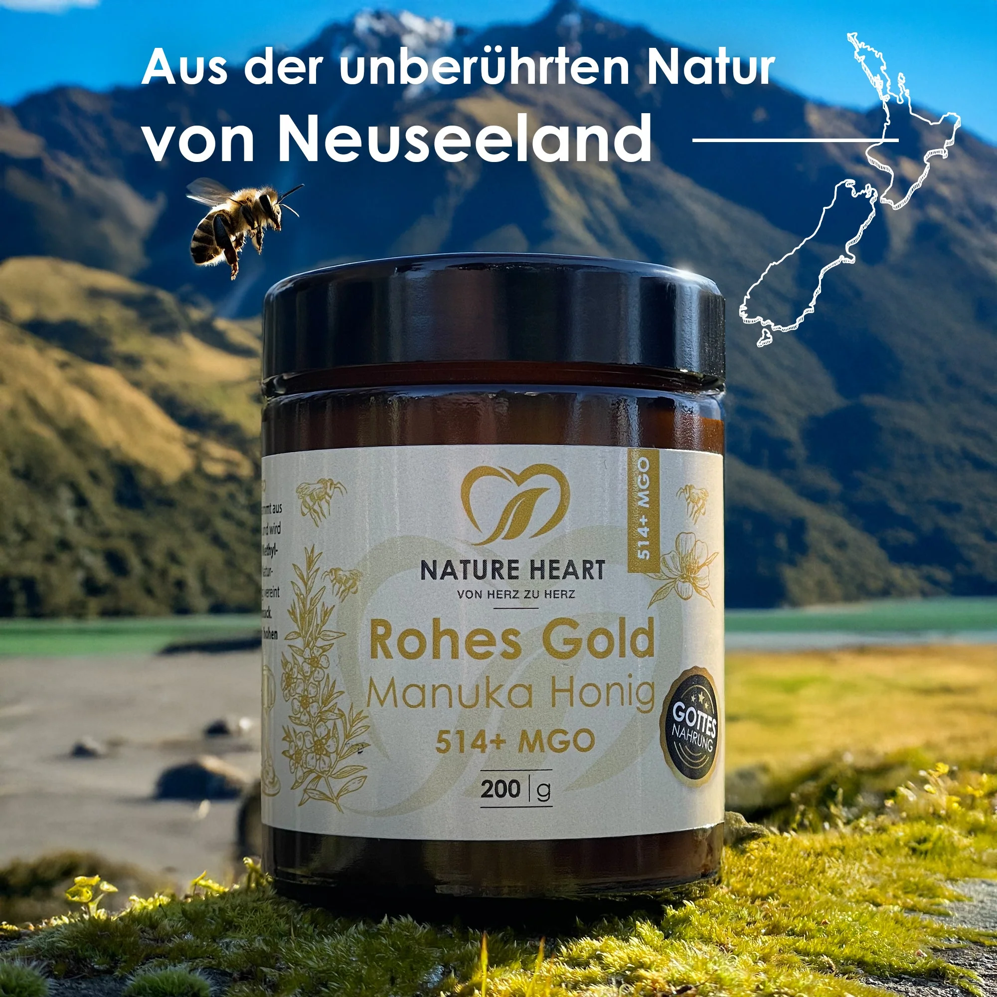 Rohes Gold - Manuka Honig 514+ MGO - Image 7